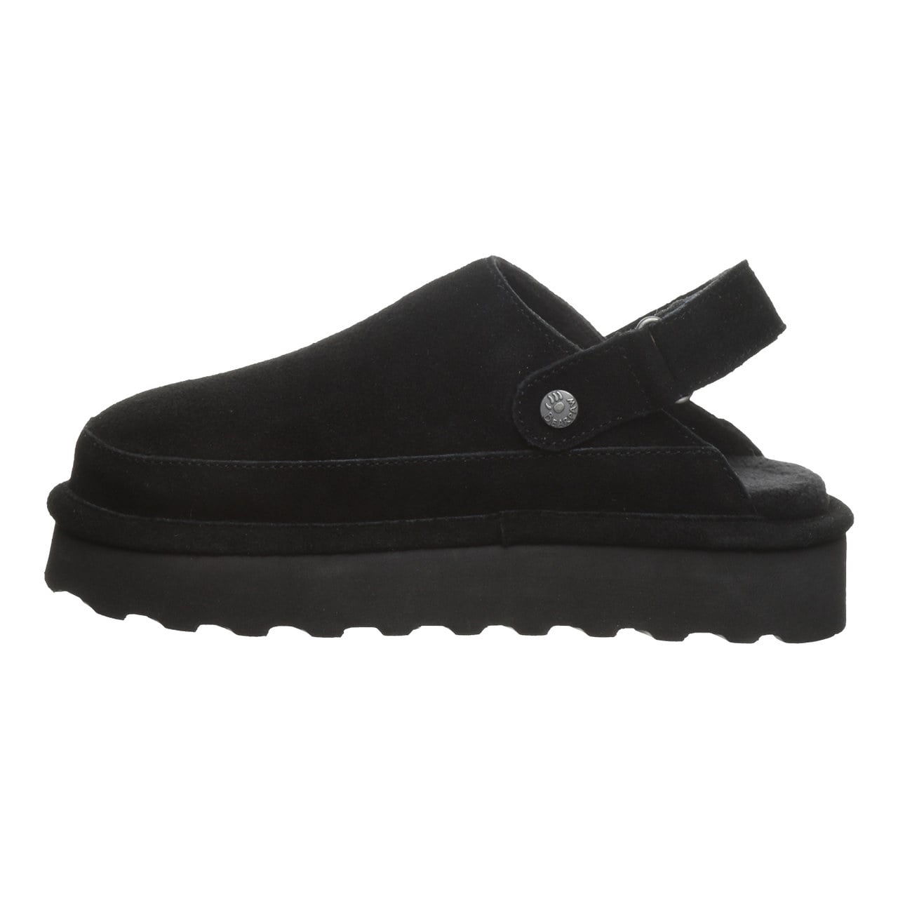Bearpaw Brooke Women's Shoe - 3355w Women's Cozy Slip-on Clog - Black - side view