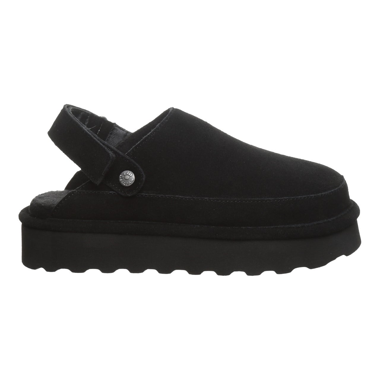 Bearpaw Brooke Women's Shoe - 3355w Women's Cozy Slip-on Clog - Black - side view 2