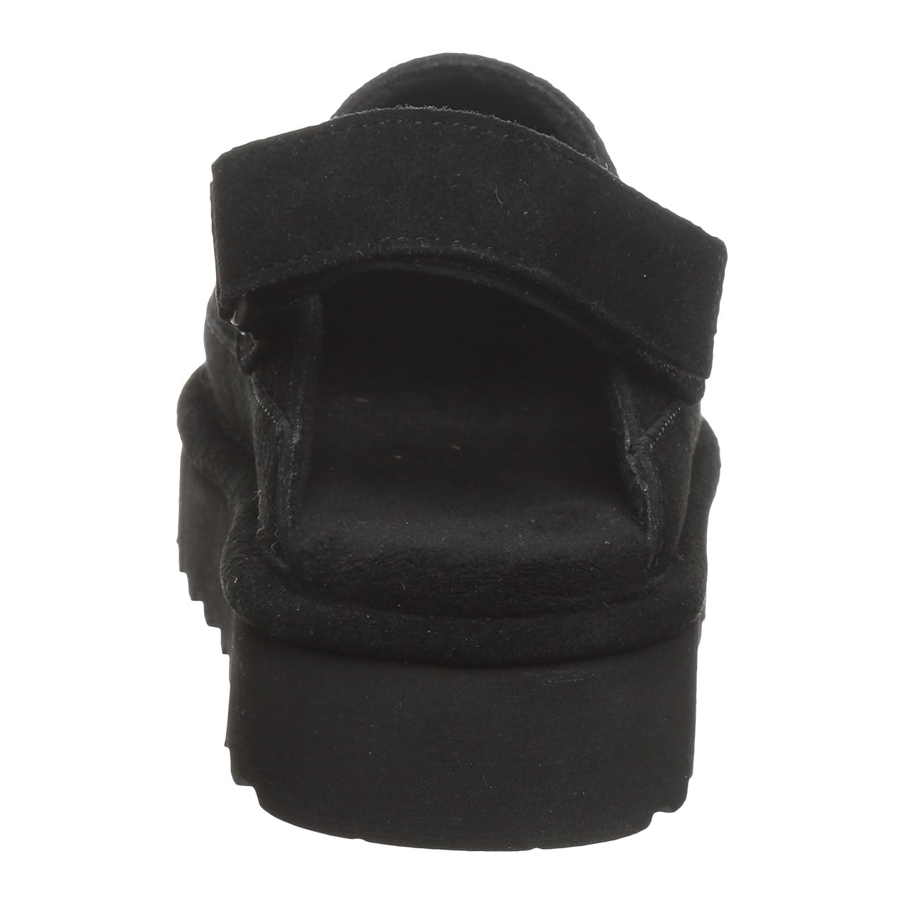 Bearpaw Brooke Women's Shoe - 3355w Women's Cozy Slip-on Clog - Black - back view