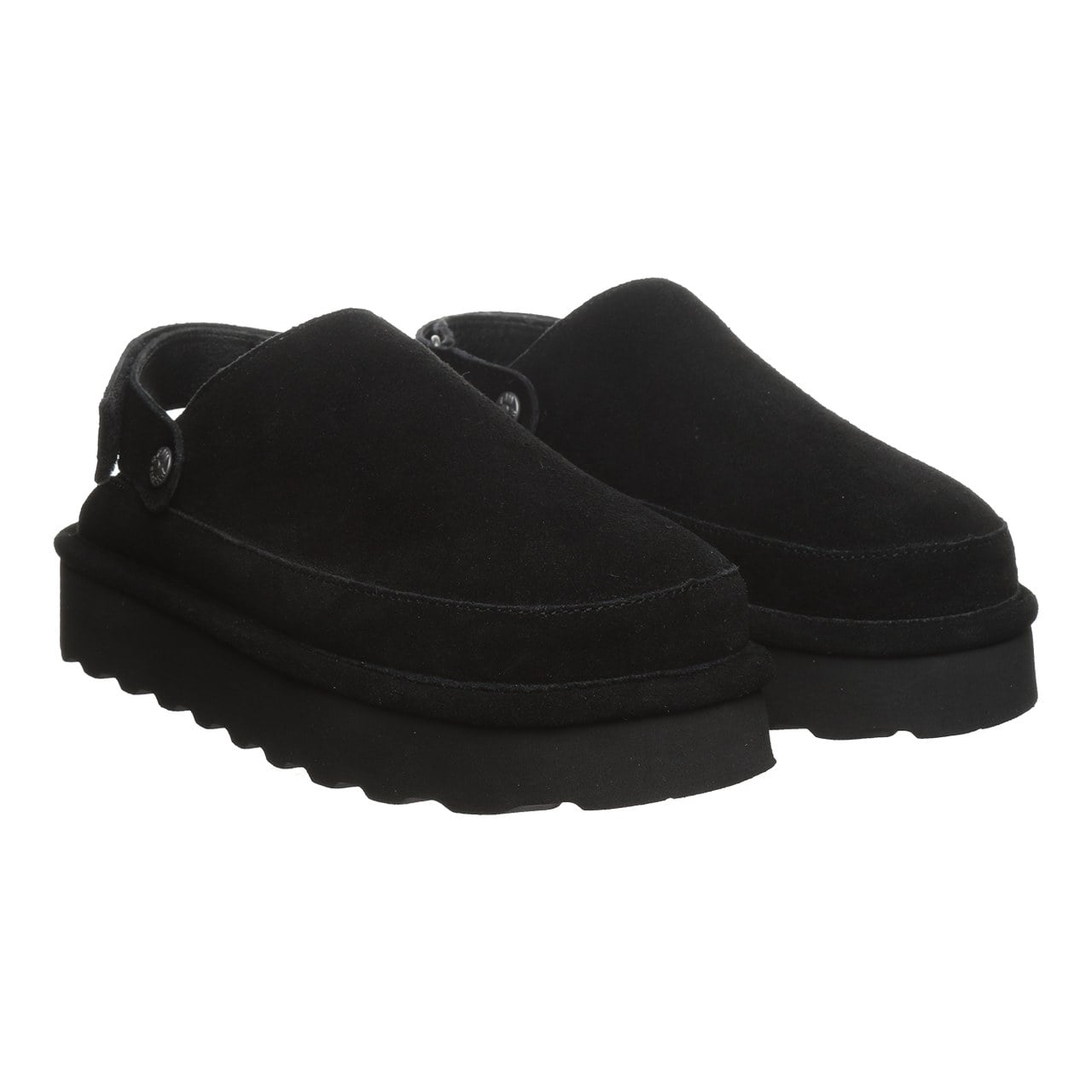 Bearpaw Brooke Women's Shoe - 3355w Women's Cozy Slip-on Clog - Black - pair view