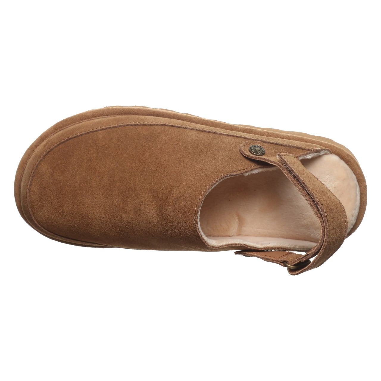 Bearpaw Brooke Women's Shoe - 3355w Women's Cozy Slip-on Clog - HICKORY - top view