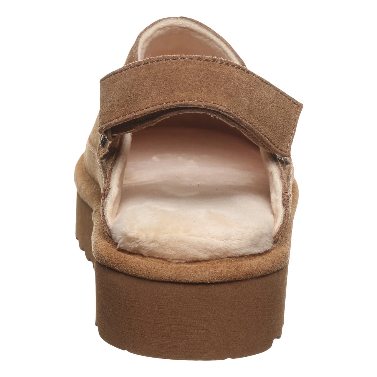 Bearpaw Brooke Women's Shoe - 3355w Women's Cozy Slip-on Clog - HICKORY - back view