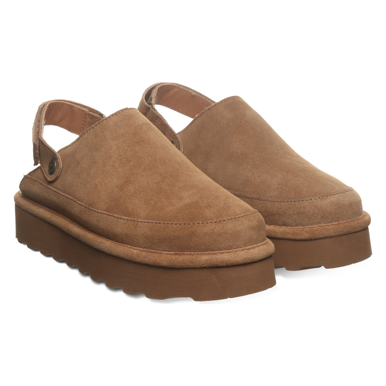 Bearpaw Brooke Women's Shoe - 3355w Women's Cozy Slip-on Clog - HICKORY - pair view