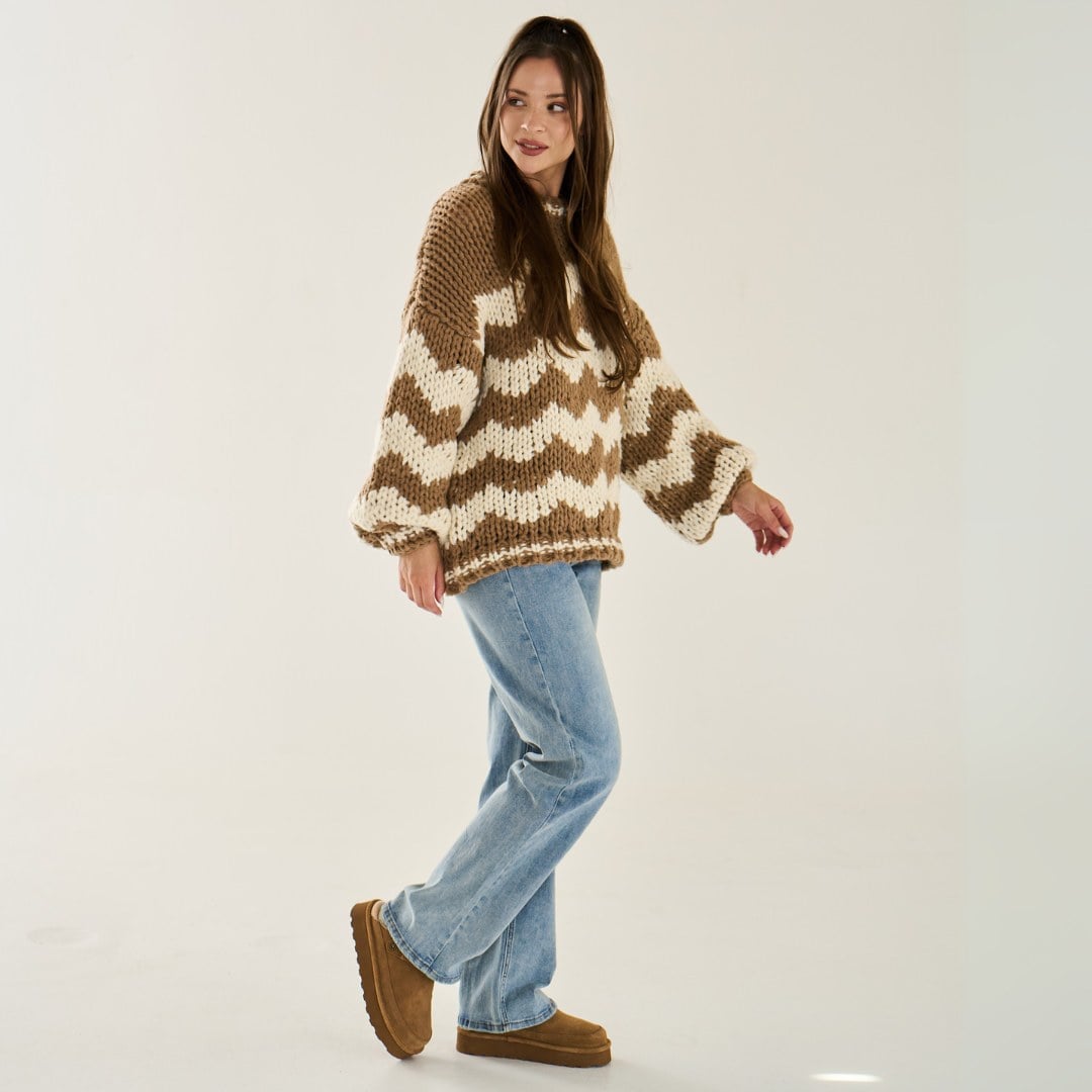 Bearpaw Brooke Women's Shoe - 3355w Women's Cozy Slip-on Clog - HICKORY - lifestyle view