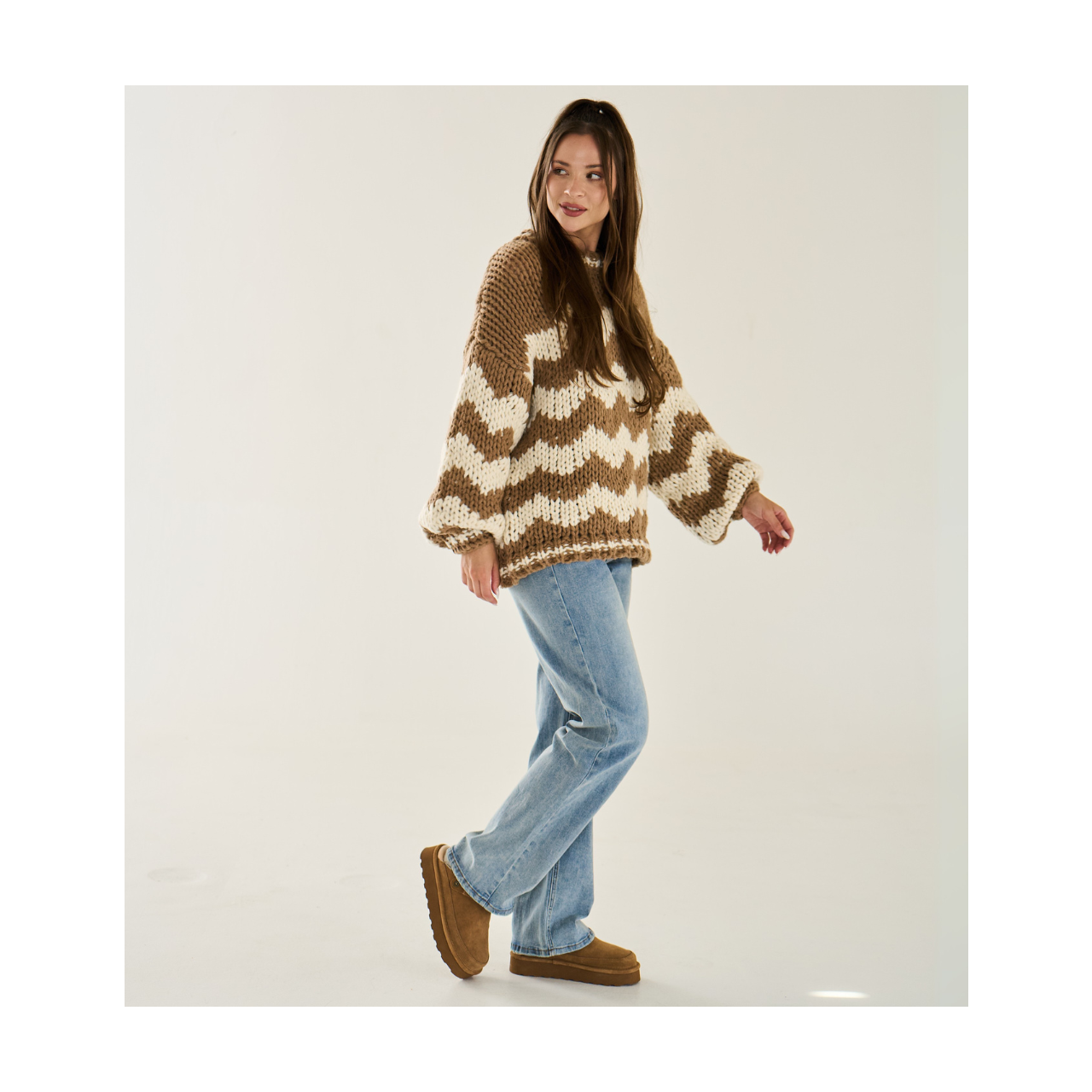 Bearpaw Brooke Women's Shoe - 3355w Women's Cozy Slip-on Clog - HICKORY - lifestyle view