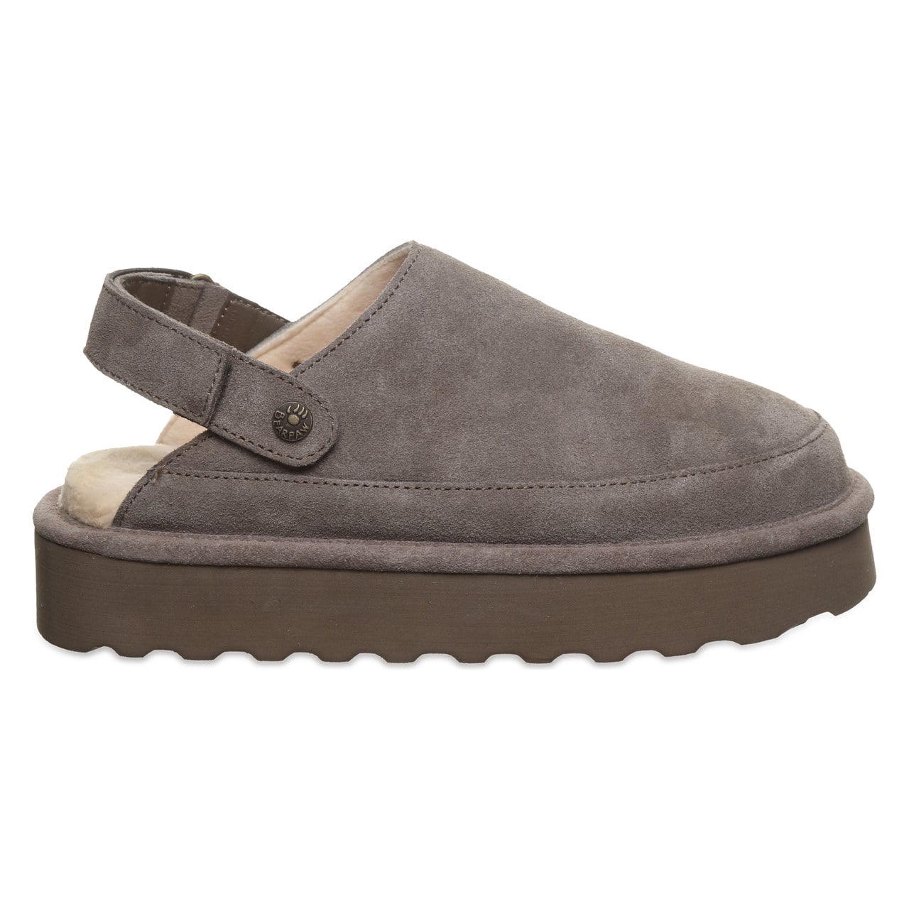 Bearpaw Brooke Women's Shoe - 3355w Women's Cozy Slip-on Clog - MOREL - side view 2