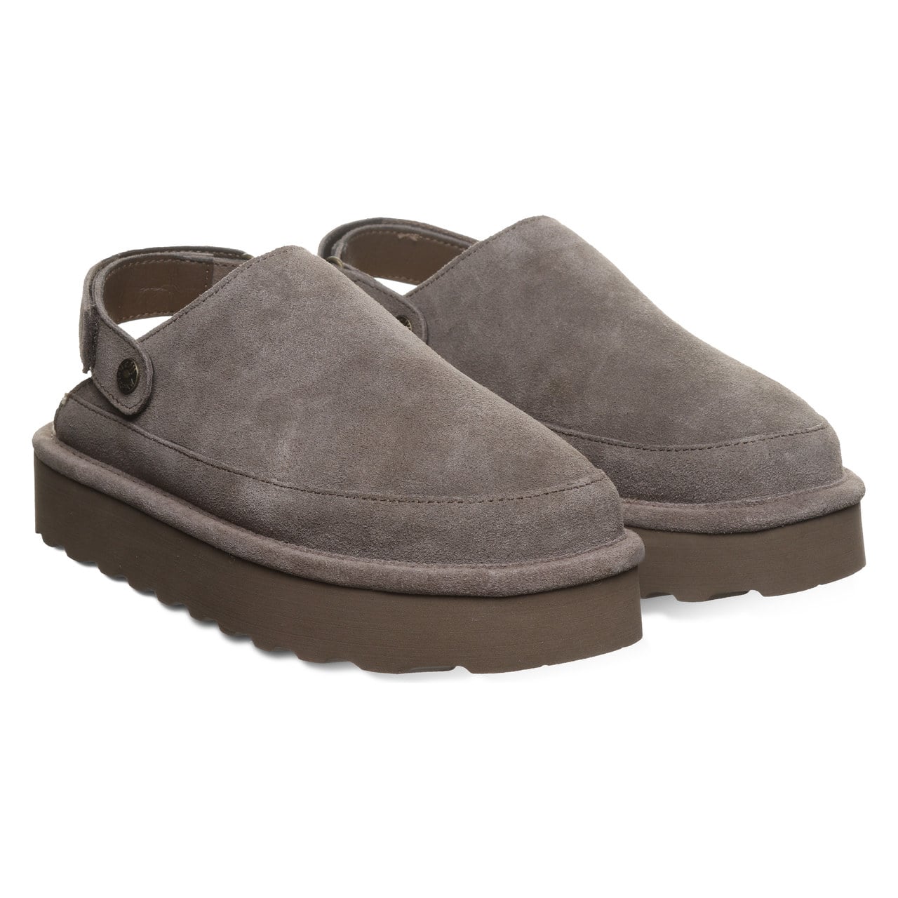 Bearpaw Brooke Women's Shoe - 3355w Women's Cozy Slip-on Clog - MOREL - pair view