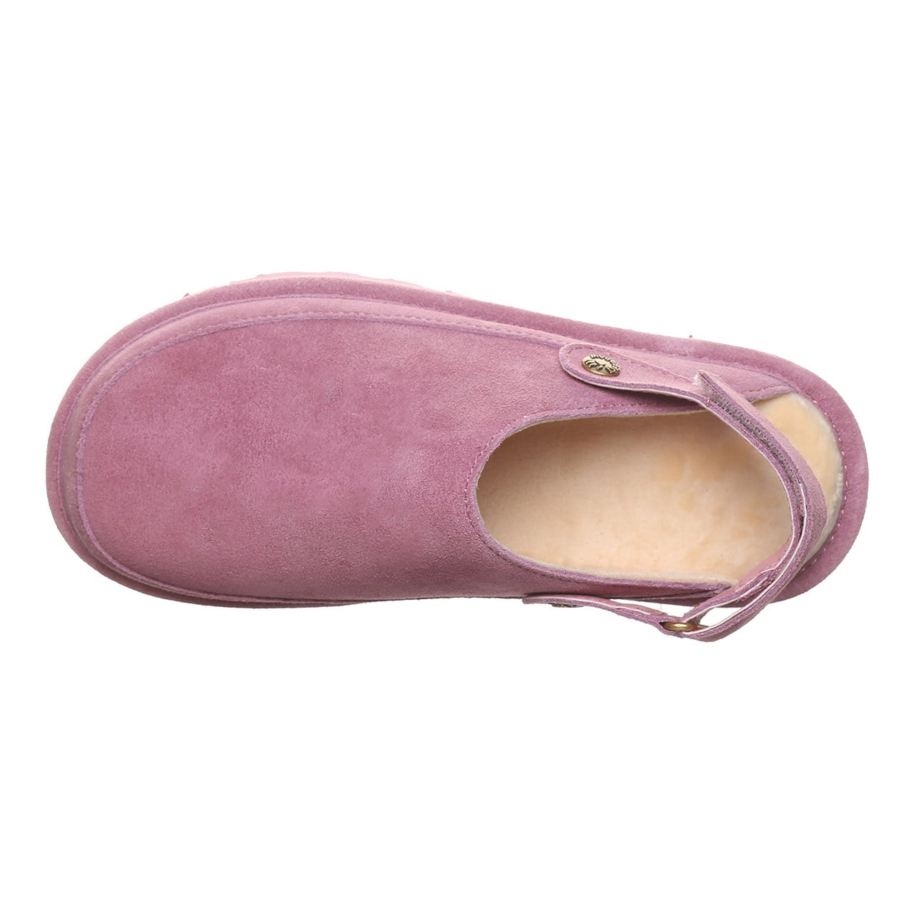 Bearpaw Brooke Women's Shoe - 3355w Women's Cozy Slip-on Clog - Rose Mauve - top view