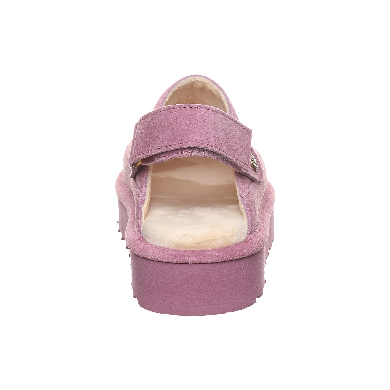 Bearpaw Brooke Women's Shoe - 3355w Women's Cozy Slip-on Clog - Rose Mauve - back view