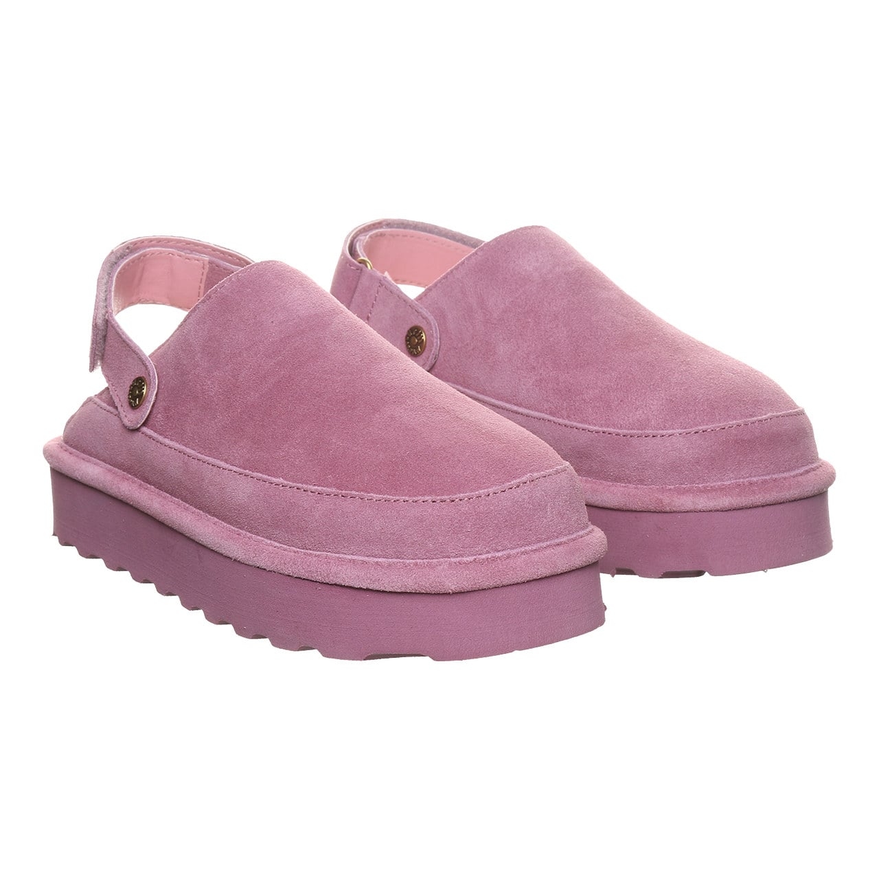Bearpaw Brooke Women's Shoe - 3355w Women's Cozy Slip-on Clog - Rose Mauve - pair view