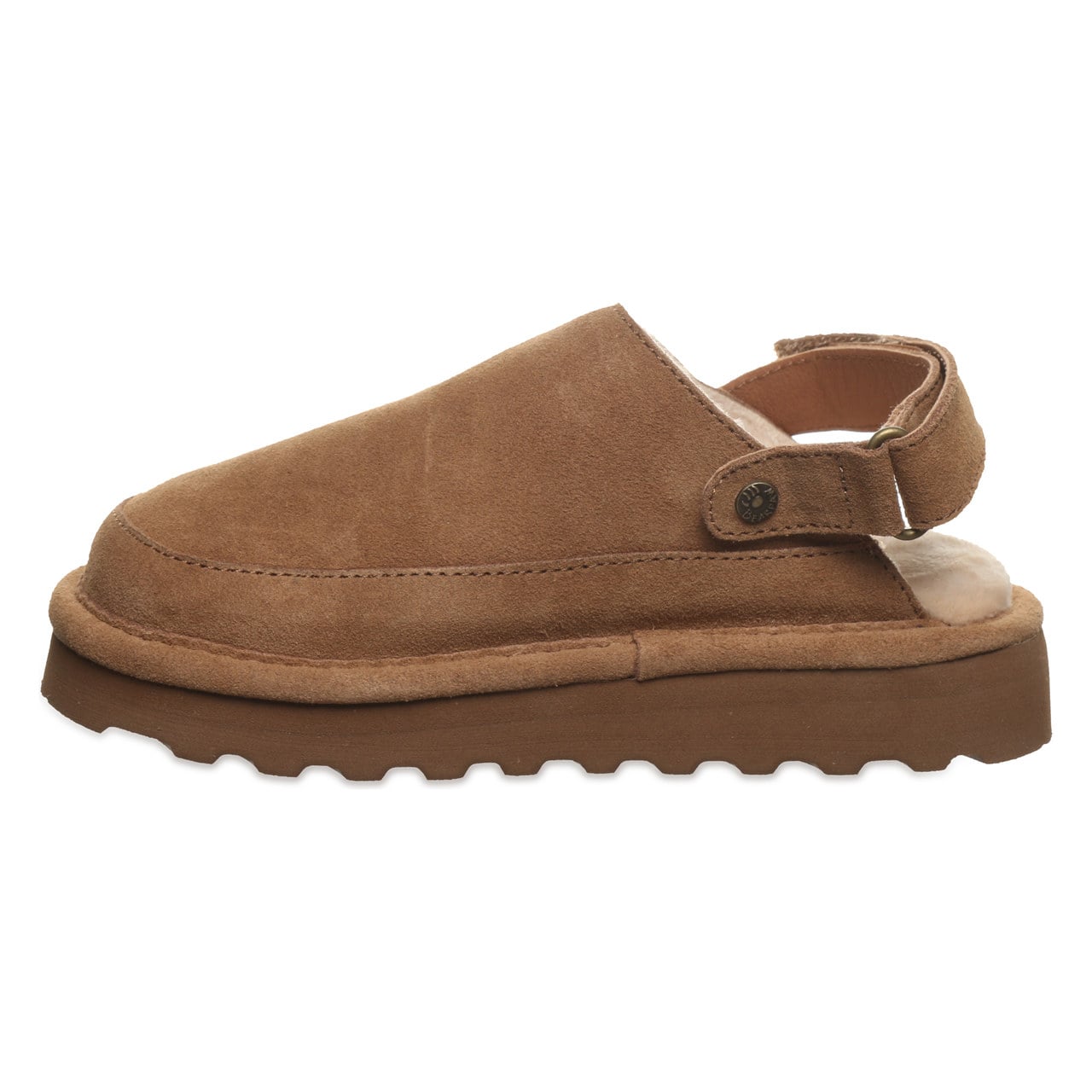 Bearpaw Brooke Youth Cozy Step-In Slippers - Hickory - side view