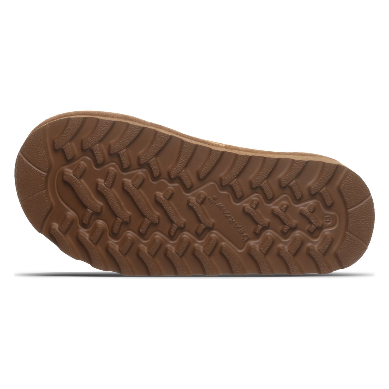 Bearpaw Brooke Youth Cozy Step-In Slippers - Hickory - bottom view