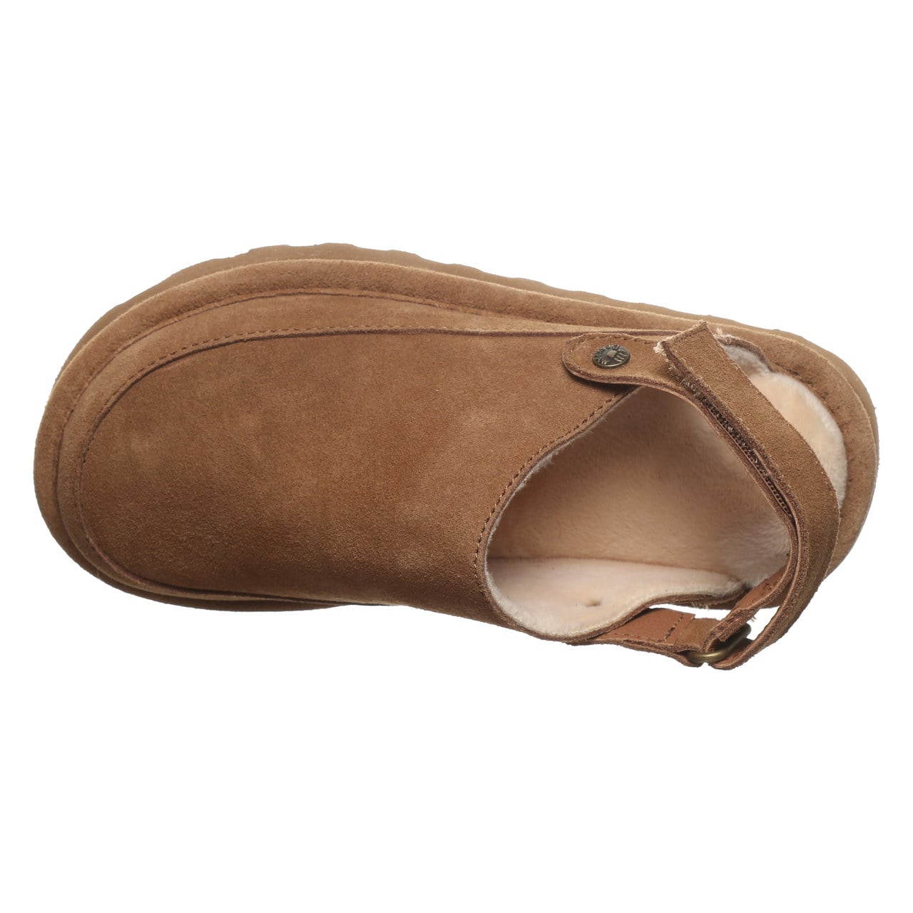 Bearpaw Brooke Youth Cozy Step-In Slippers - Hickory - top view