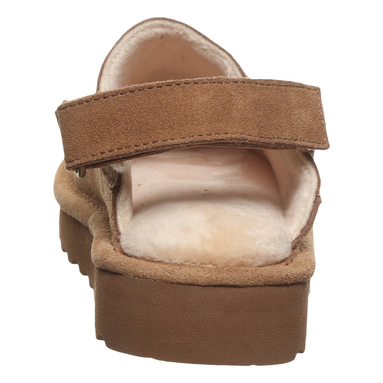 Bearpaw Brooke Youth Cozy Step-In Slippers - Hickory - back view