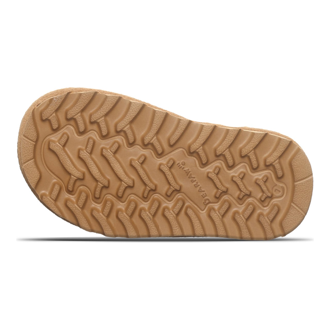 Bearpaw Brooke Youth Cozy Step-In Slippers - Iced Coffee - bottom view