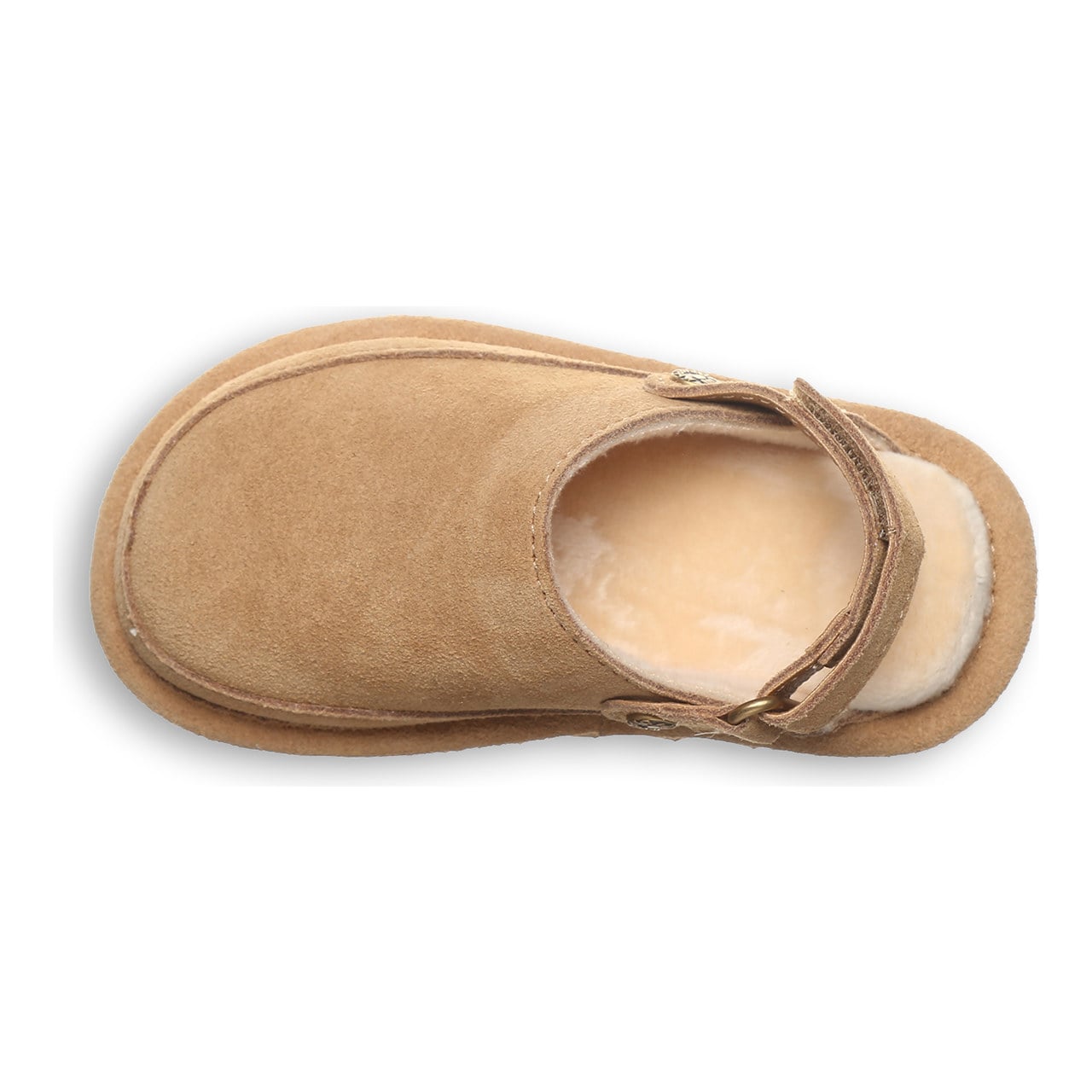 Bearpaw Brooke Youth Cozy Step-In Slippers - Iced Coffee - top view