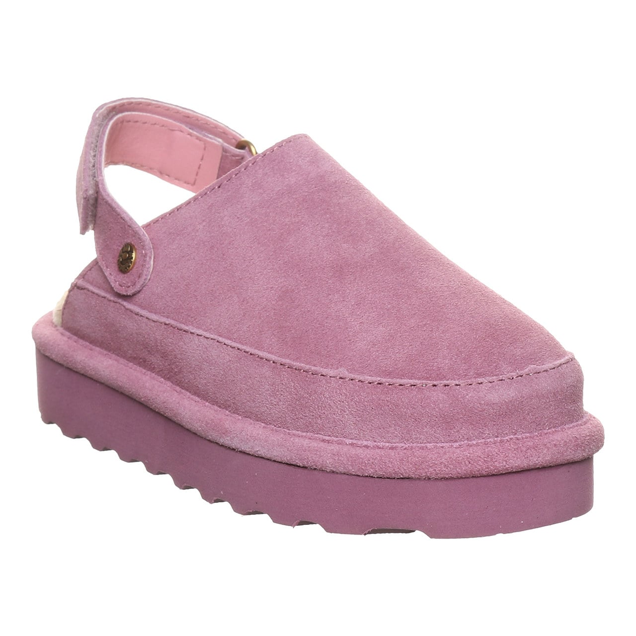 Bearpaw Brooke Youth Cozy Step-In Slippers - Rose Mauve - angle main