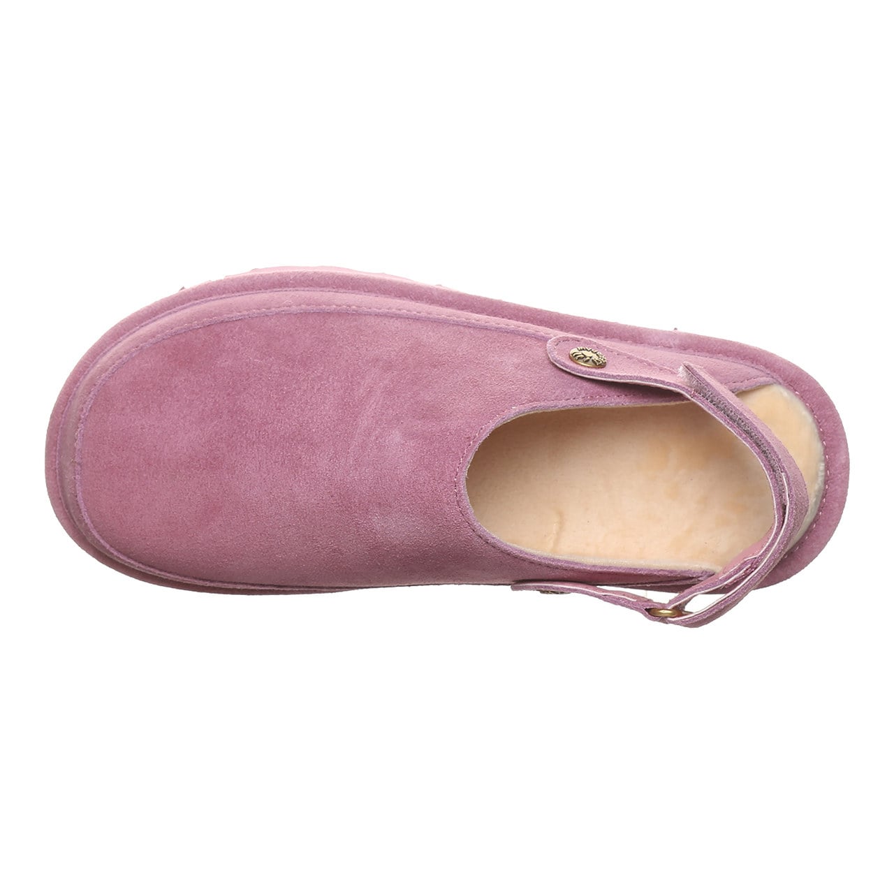 Bearpaw Brooke Youth Cozy Step-In Slippers - Rose Mauve - top view