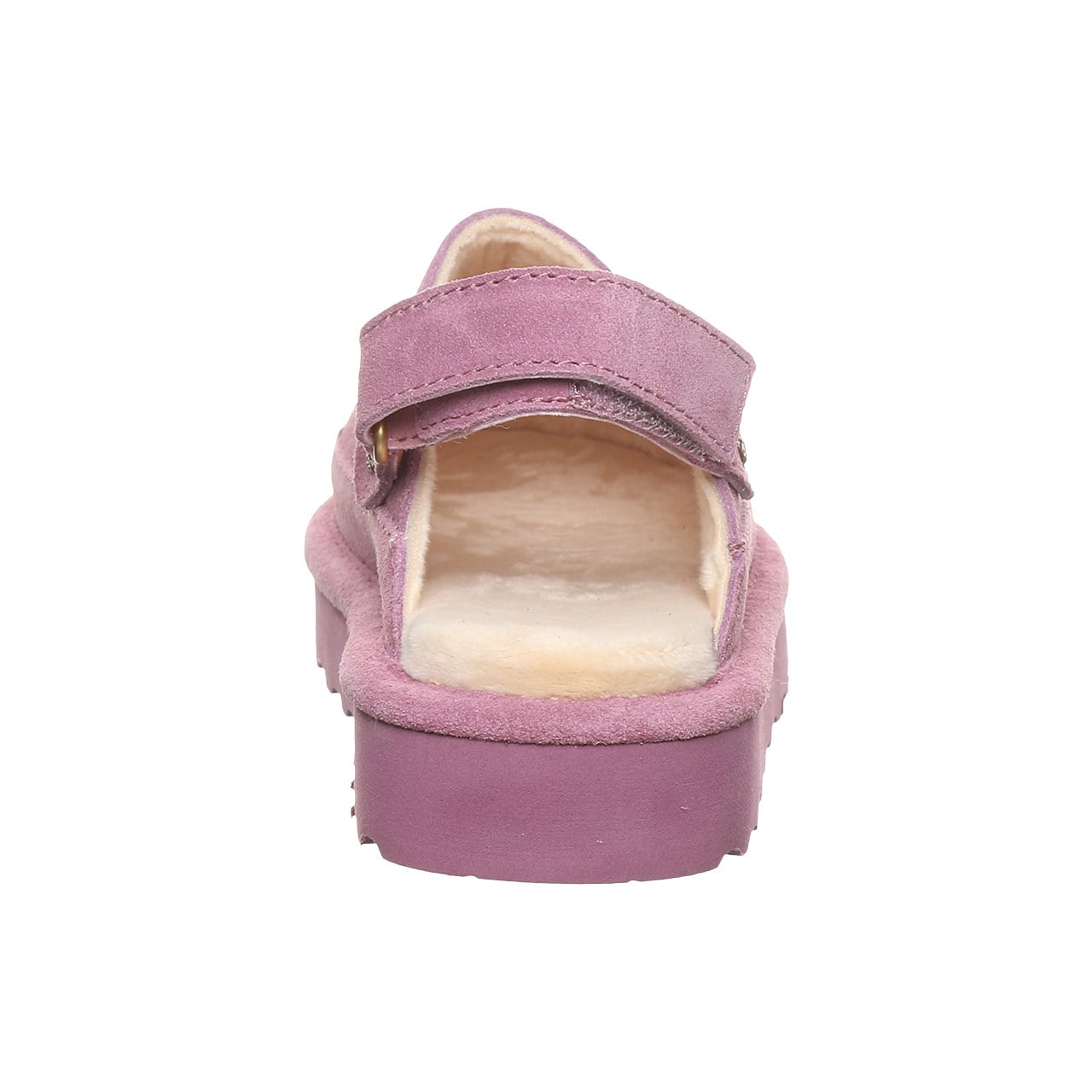 Bearpaw Brooke Youth Cozy Step-In Slippers - Rose Mauve - back view