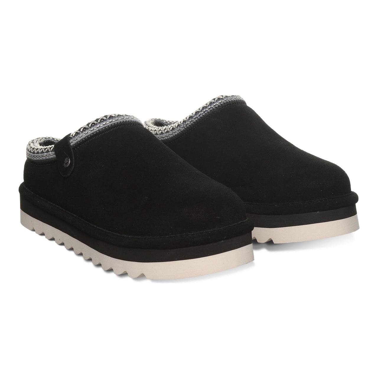 Bearpaw Calista Women's Easy On/Off Slippers - Black - pair view