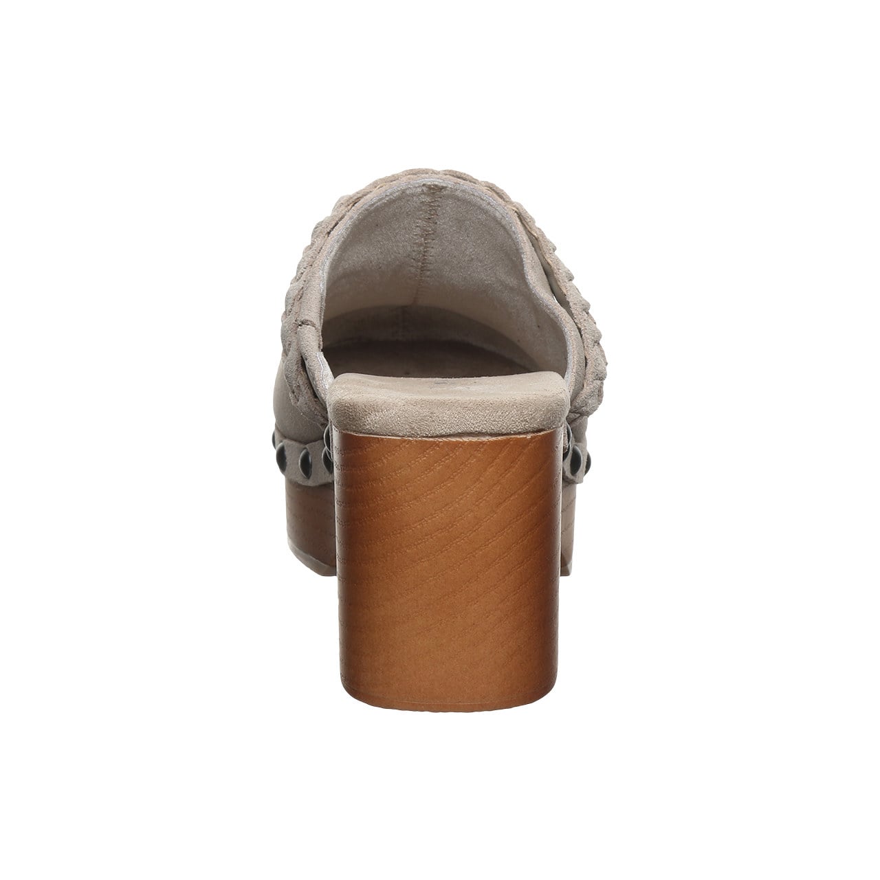Bearpaw Cossette Women's Slip-On Clog Shoes - Mushroom - back view