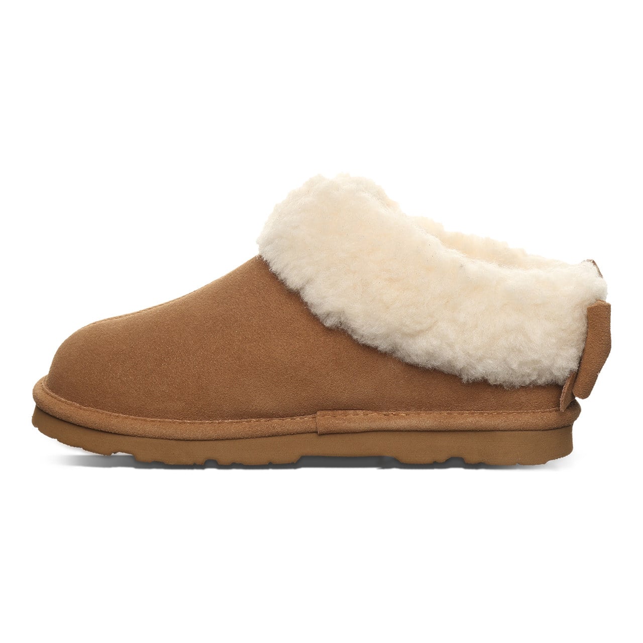 Bearpaw Delanie Women's Step-In Faux Fur Slippers - Hickory - side view