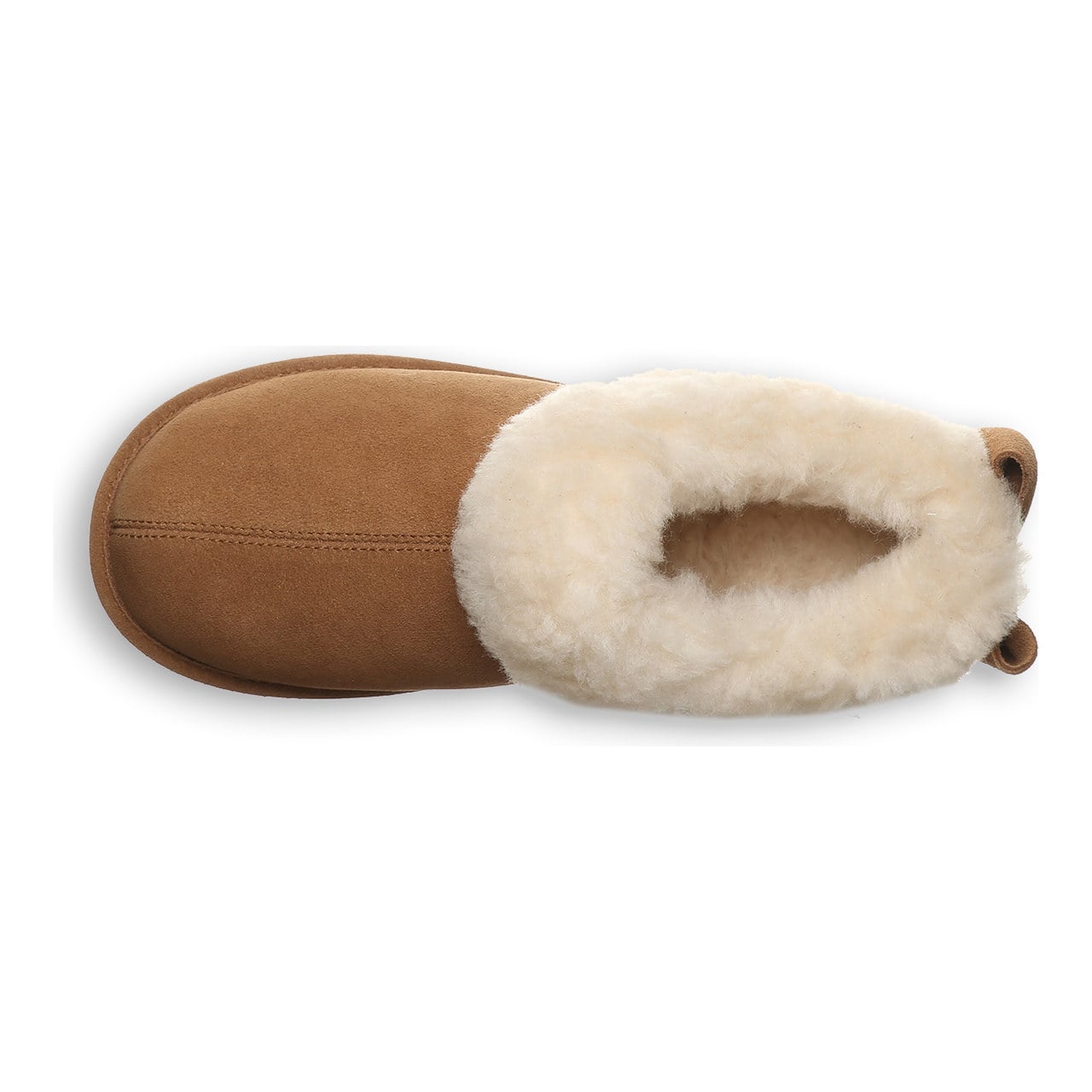 Bearpaw Delanie Women's Step-In Faux Fur Slippers - Hickory - top view