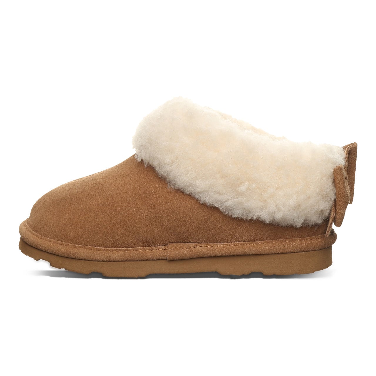 Bearpaw Delanie Youth Cozy Slip-On Slippers - Hickory - side view