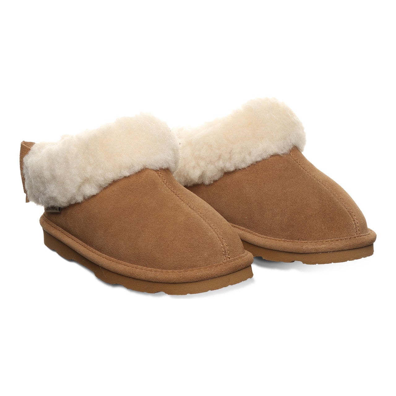Bearpaw Delanie Youth Cozy Slip-On Slippers - Hickory - pair view