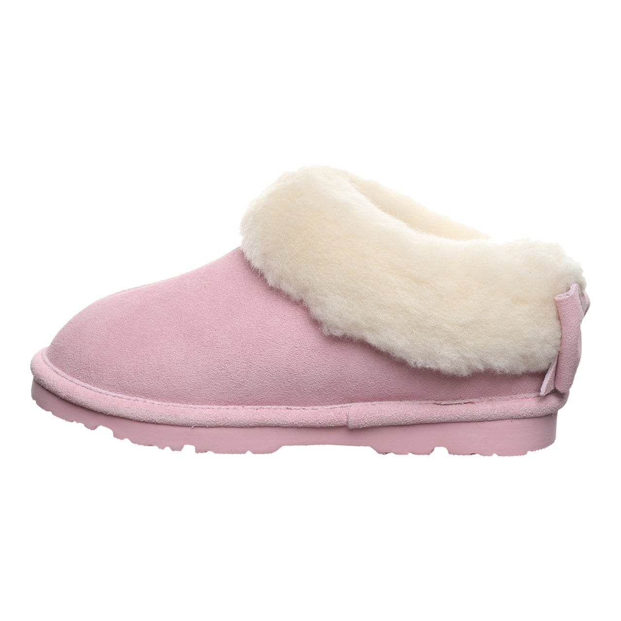 Bearpaw Delanie Youth Cozy Slip-On Slippers - Pink Lemonade - side view
