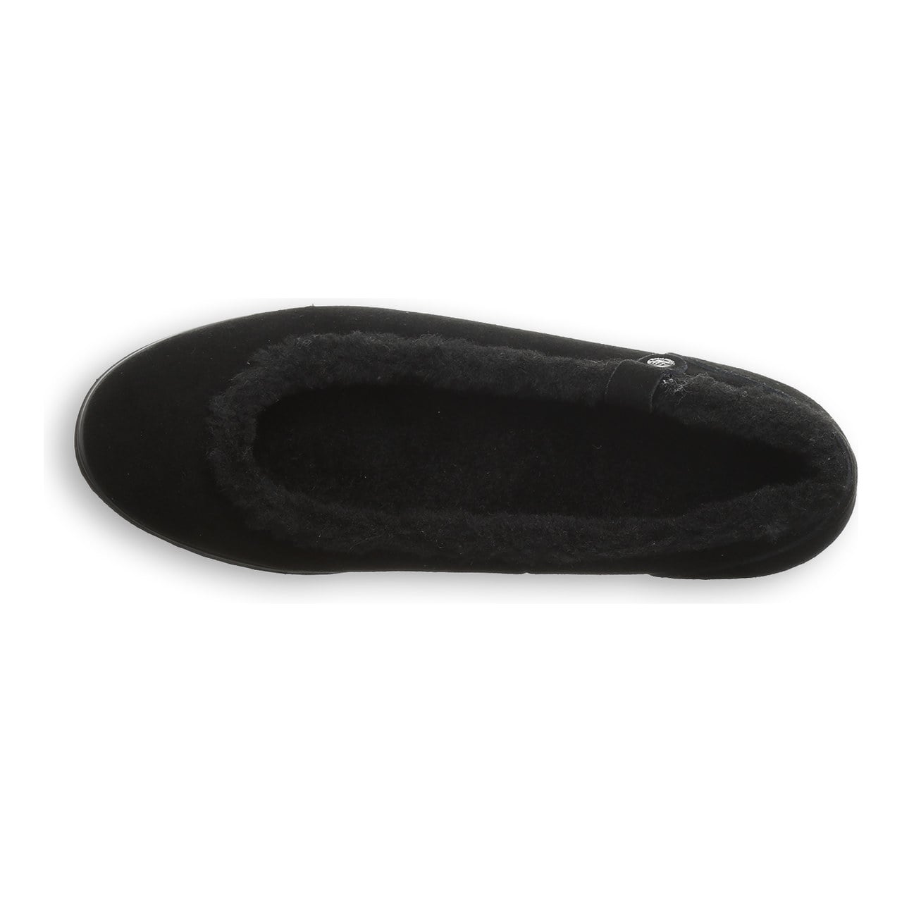 Bearpaw Delphi Women's Winter Ballet Flats - Black - top view