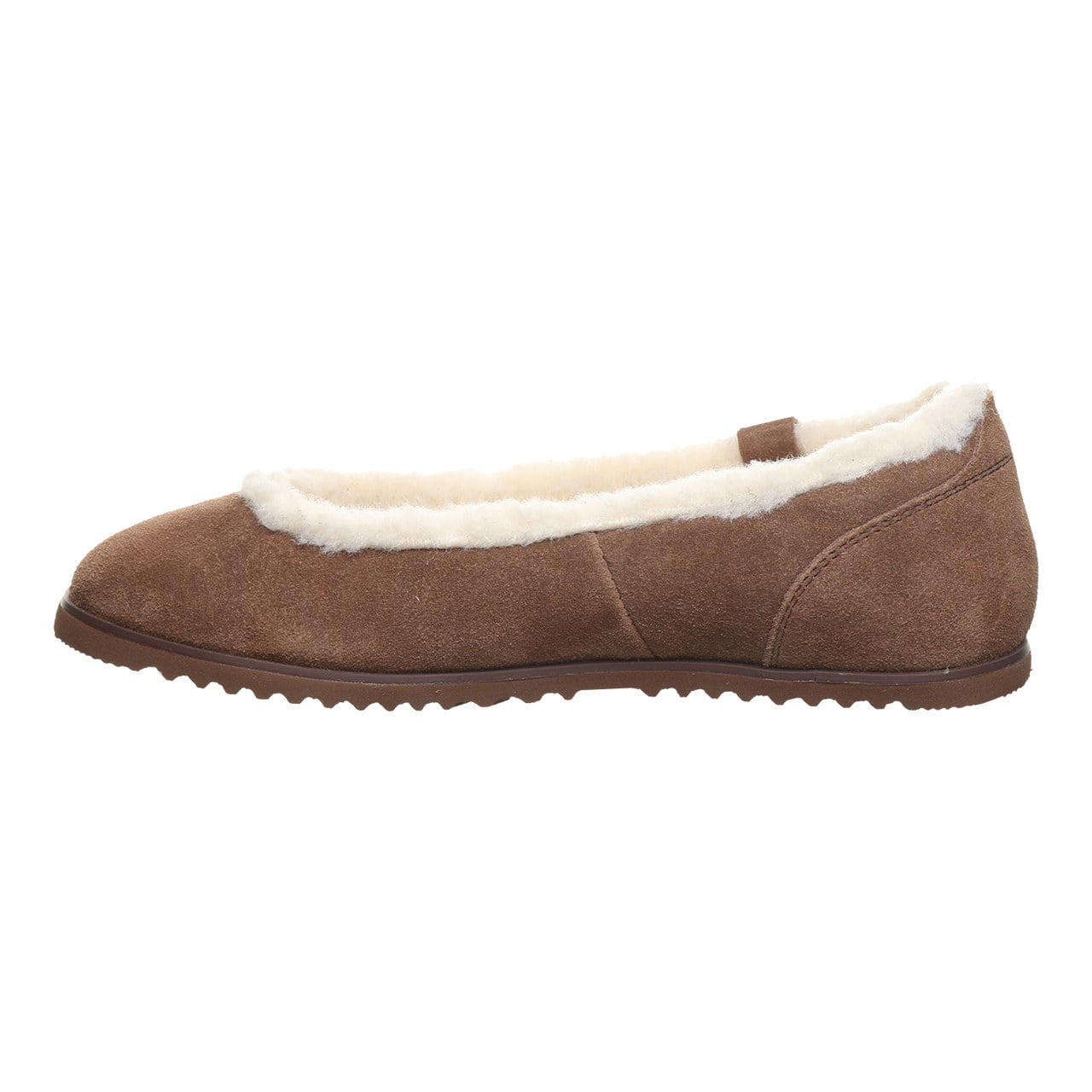 Bearpaw Delphi Women's Winter Ballet Flats - Cocoa - side view
