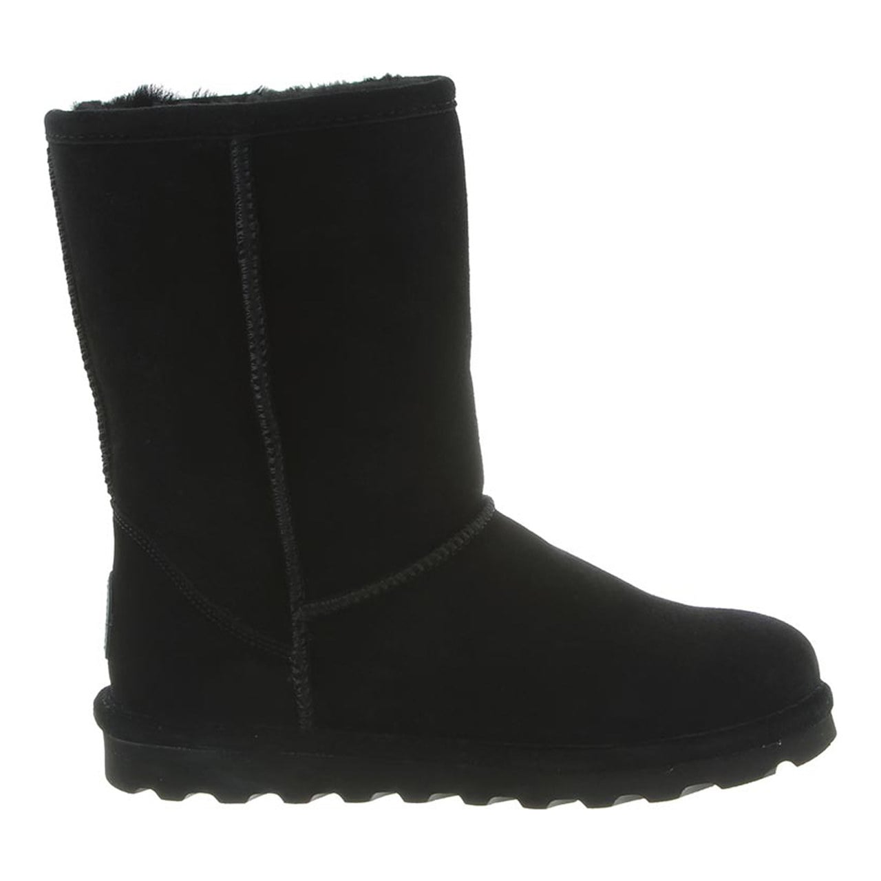 Bearpaw Elle Short - Women's Snow Boot - 1962W - BLACK - side view 2