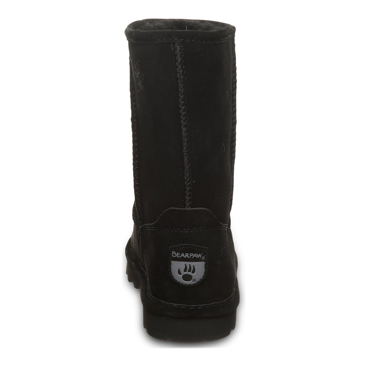 Bearpaw Elle Short - Women's Snow Boot - 1962W - BLACK - back view