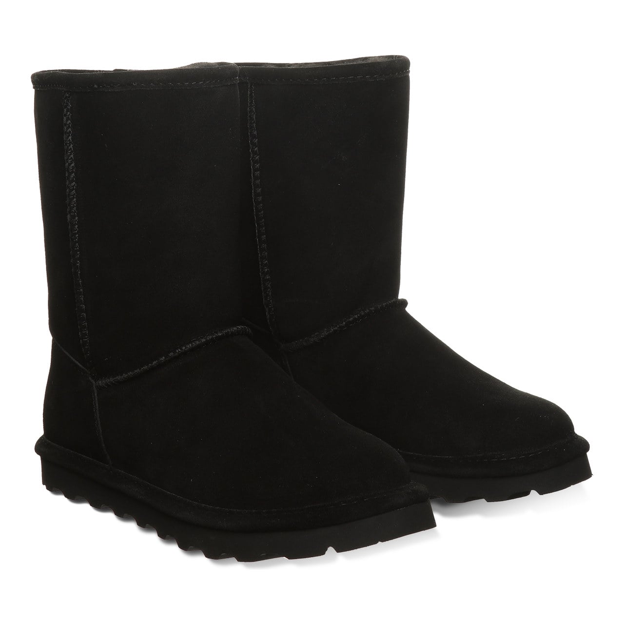 Bearpaw Elle Short - Women's Snow Boot - 1962W - BLACK - pair view