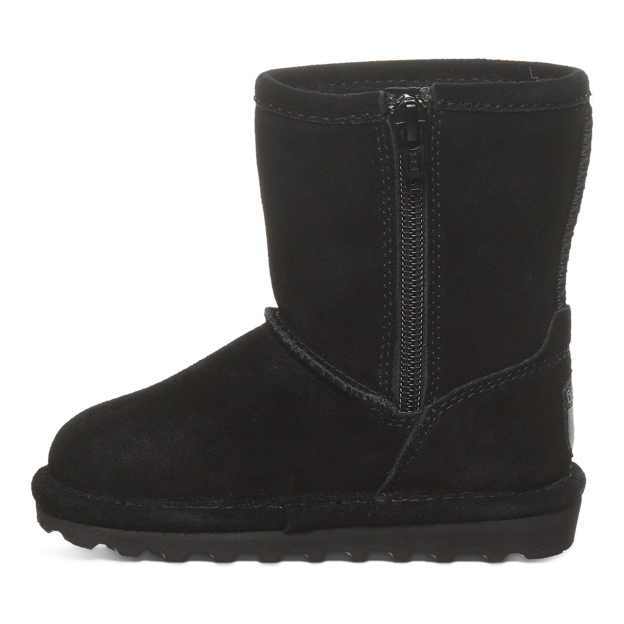 Bearpaw Elle Toddler Zipper - Toddler's Boots - 1962tz - BLACK - side view