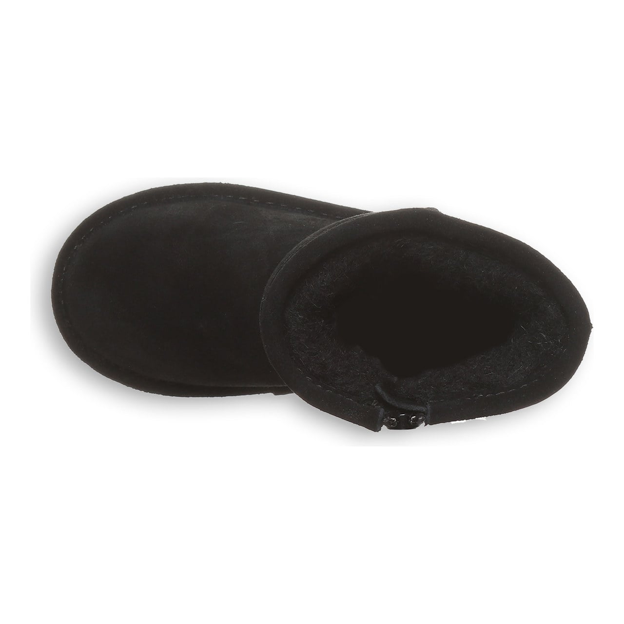 Bearpaw Elle Toddler Zipper - Toddler's Boots - 1962tz - BLACK - top view