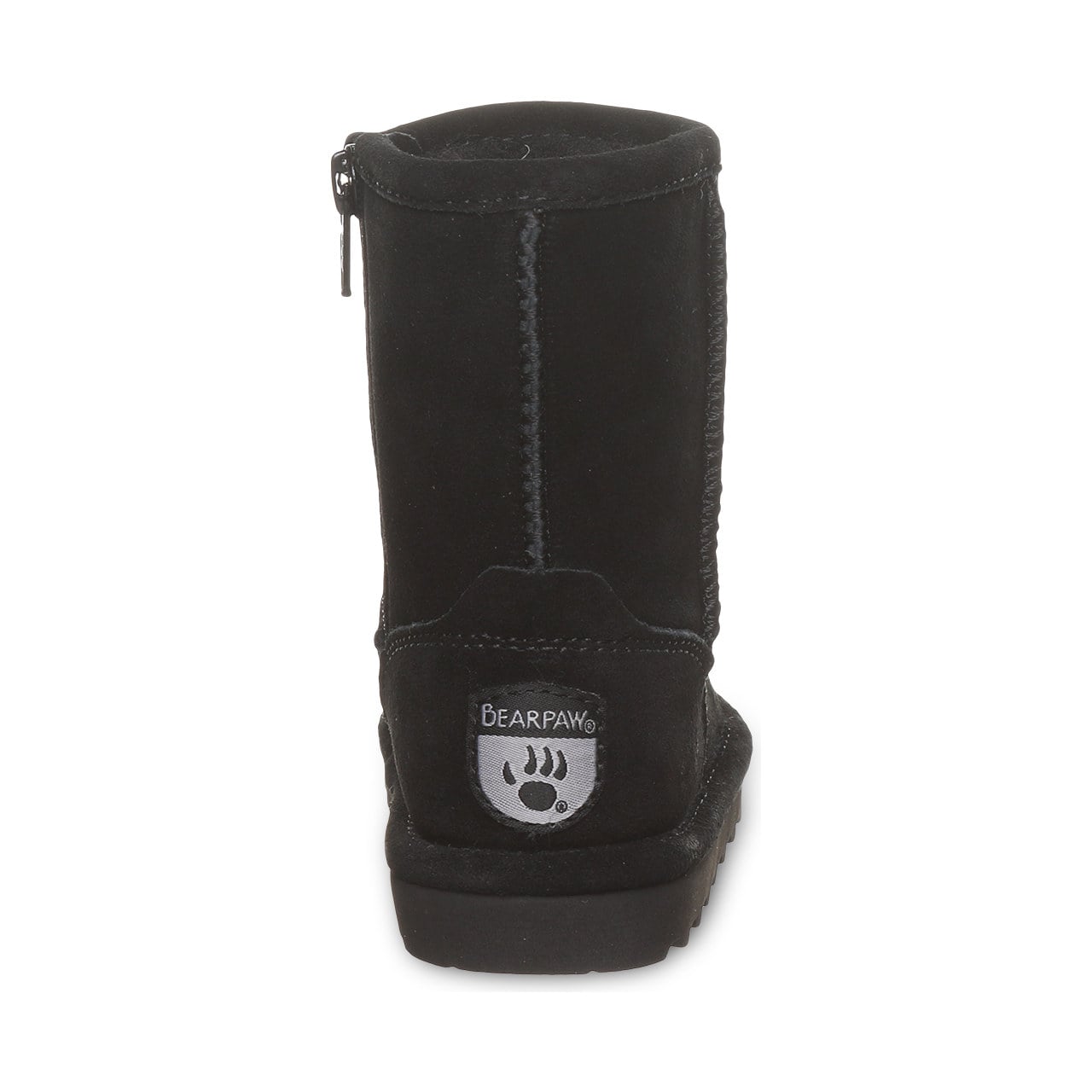 Bearpaw Elle Toddler Zipper - Toddler's Boots - 1962tz - BLACK - back view