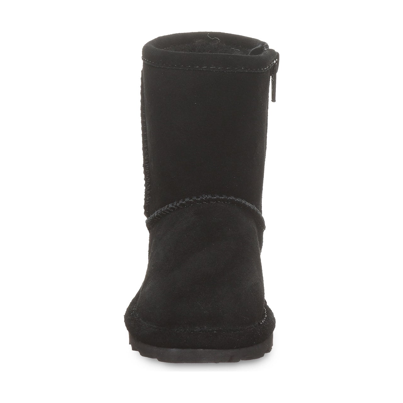 Bearpaw Elle Toddler Zipper - Toddler's Boots - 1962tz - BLACK - front view