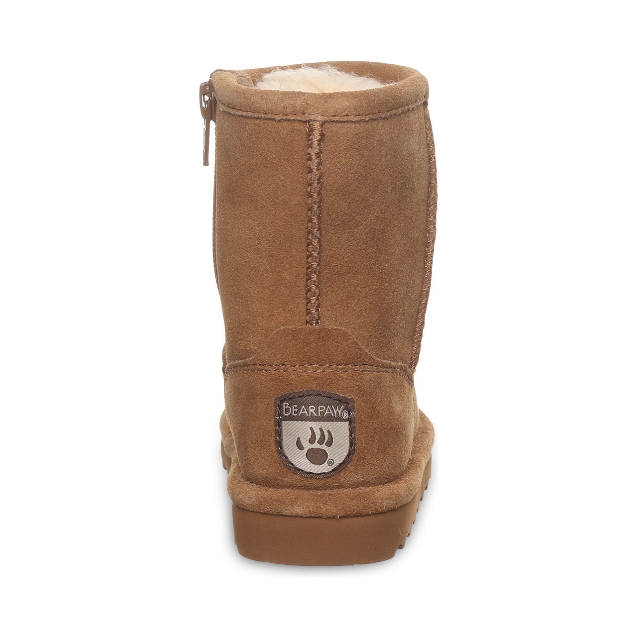 Bearpaw Elle Toddler Zipper - Toddler's Boots - 1962tz - HICKORY - back view