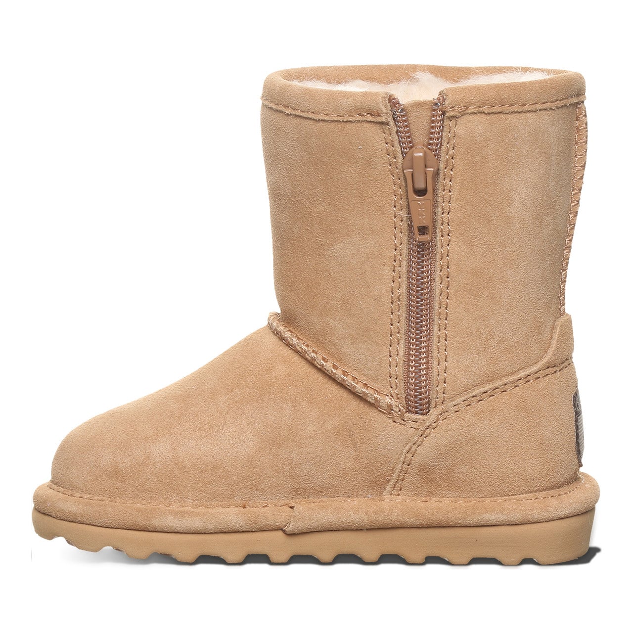 Bearpaw Elle Toddler Zipper - Toddler's Boots - 1962tz - ICED COFFEE - side view