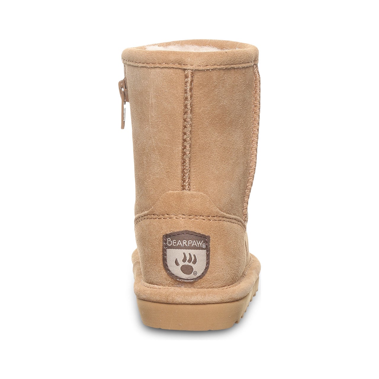 Bearpaw Elle Toddler Zipper - Toddler's Boots - 1962tz - ICED COFFEE - back view