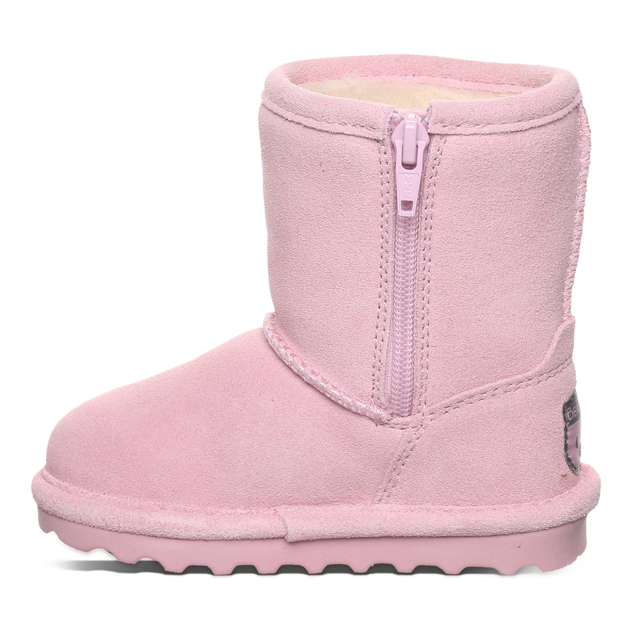 Bearpaw Elle Toddler Zipper - Toddler's Boots - 1962tz - Pink Lemonade - side view
