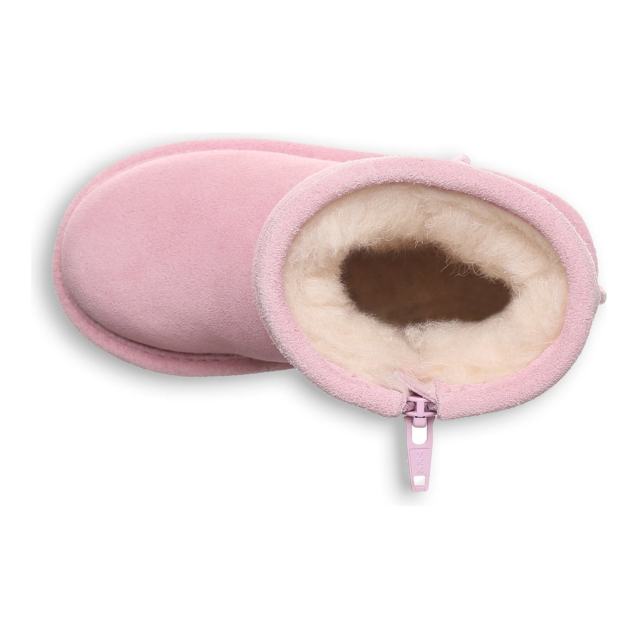 Bearpaw Elle Toddler Zipper - Toddler's Boots - 1962tz - Pink Lemonade - top view