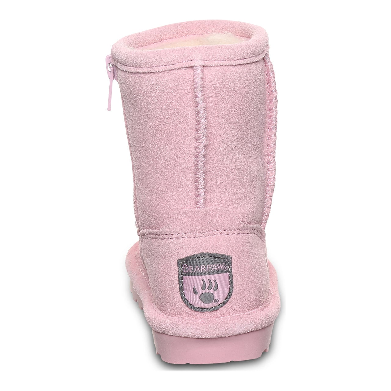 Bearpaw Elle Toddler Zipper - Toddler's Boots - 1962tz - Pink Lemonade - back view