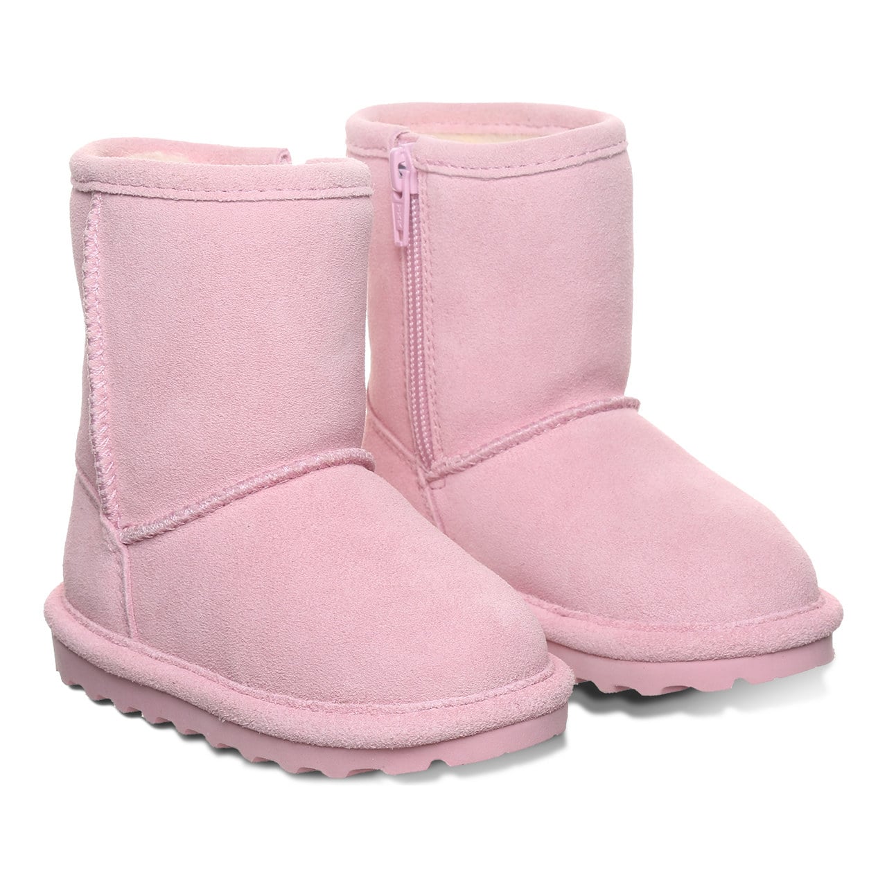 Bearpaw Elle Toddler Zipper - Toddler's Boots - 1962tz - Pink Lemonade - pair view