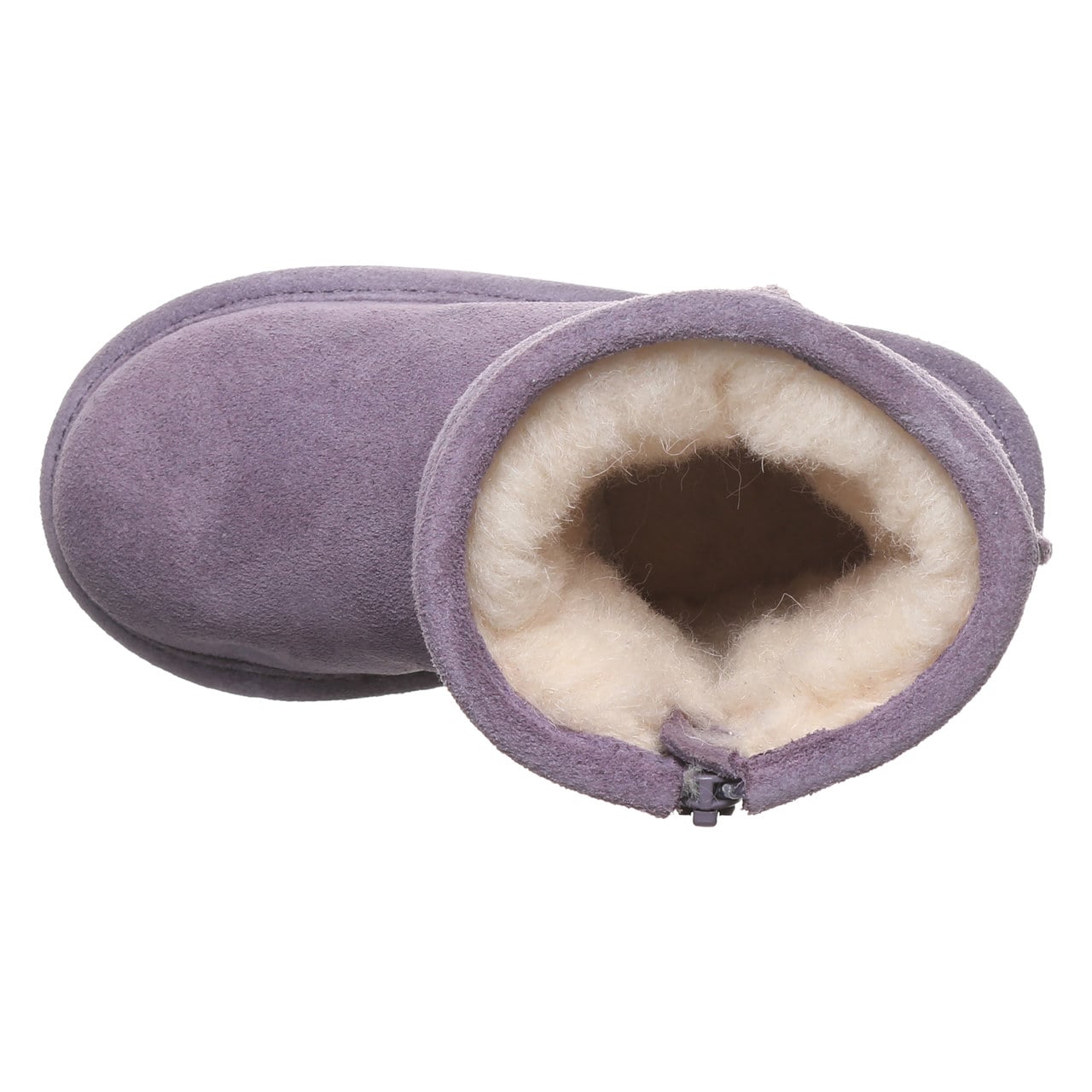 Bearpaw Elle Toddler Zipper - Toddler's Boots - 1962tz - PURPLE SAGE - top view