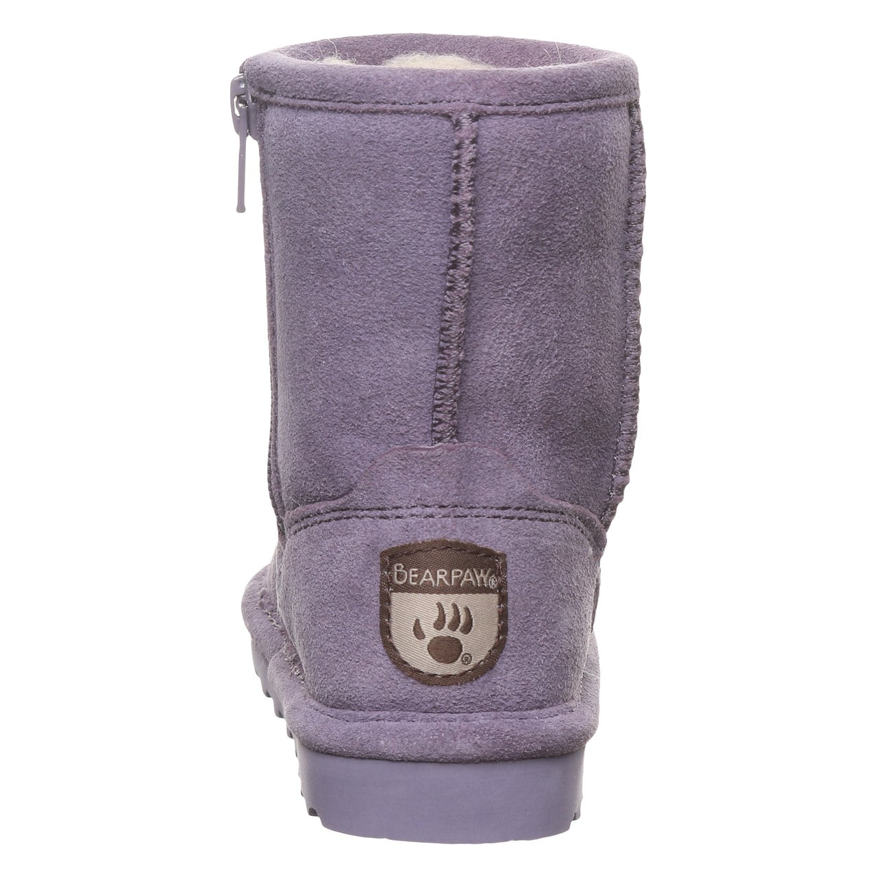 Bearpaw Elle Toddler Zipper - Toddler's Boots - 1962tz - PURPLE SAGE - back view