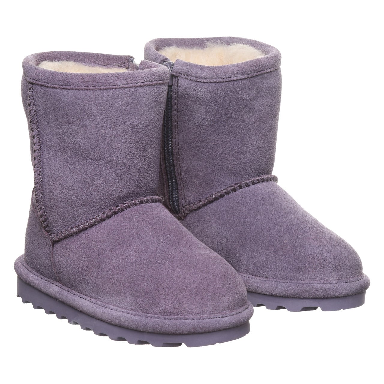 Bearpaw Elle Toddler Zipper - Toddler's Boots - 1962tz - PURPLE SAGE - pair view