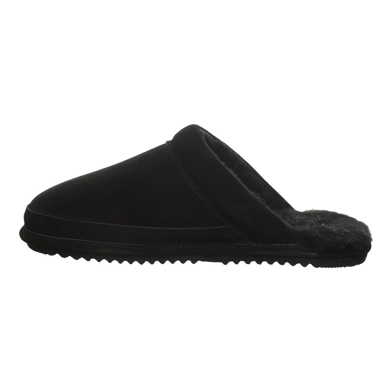 Bearpaw Ezrah Men's Easy-On Slippers - Black - side view